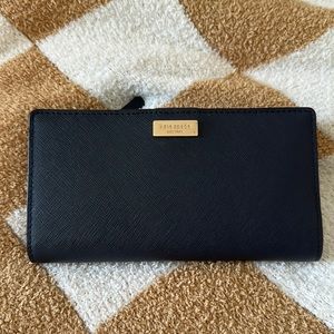 Kate Spade Saffiano Leather Wallet - dark navy